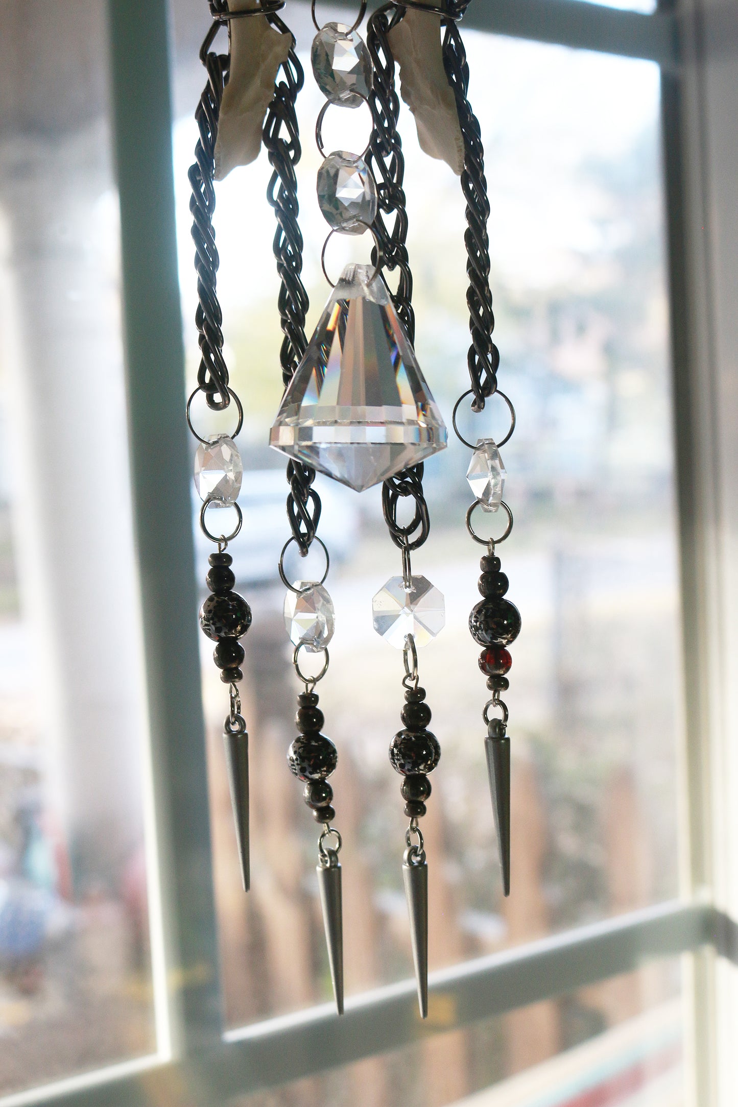 Forest Thorns Fox Pelvis Suncatcher/Windchime