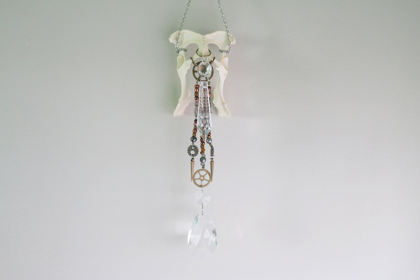 Steampowered Fox Pelvis Suncatcher/Windchime
