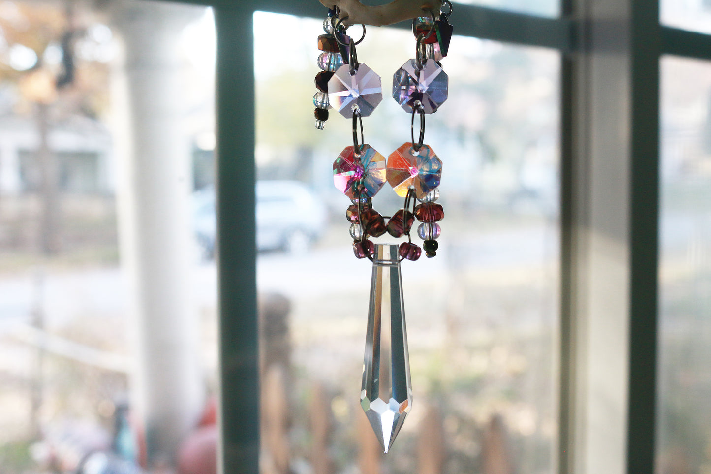 Celestial Trash Panda Raccoon Atlas Suncatcher