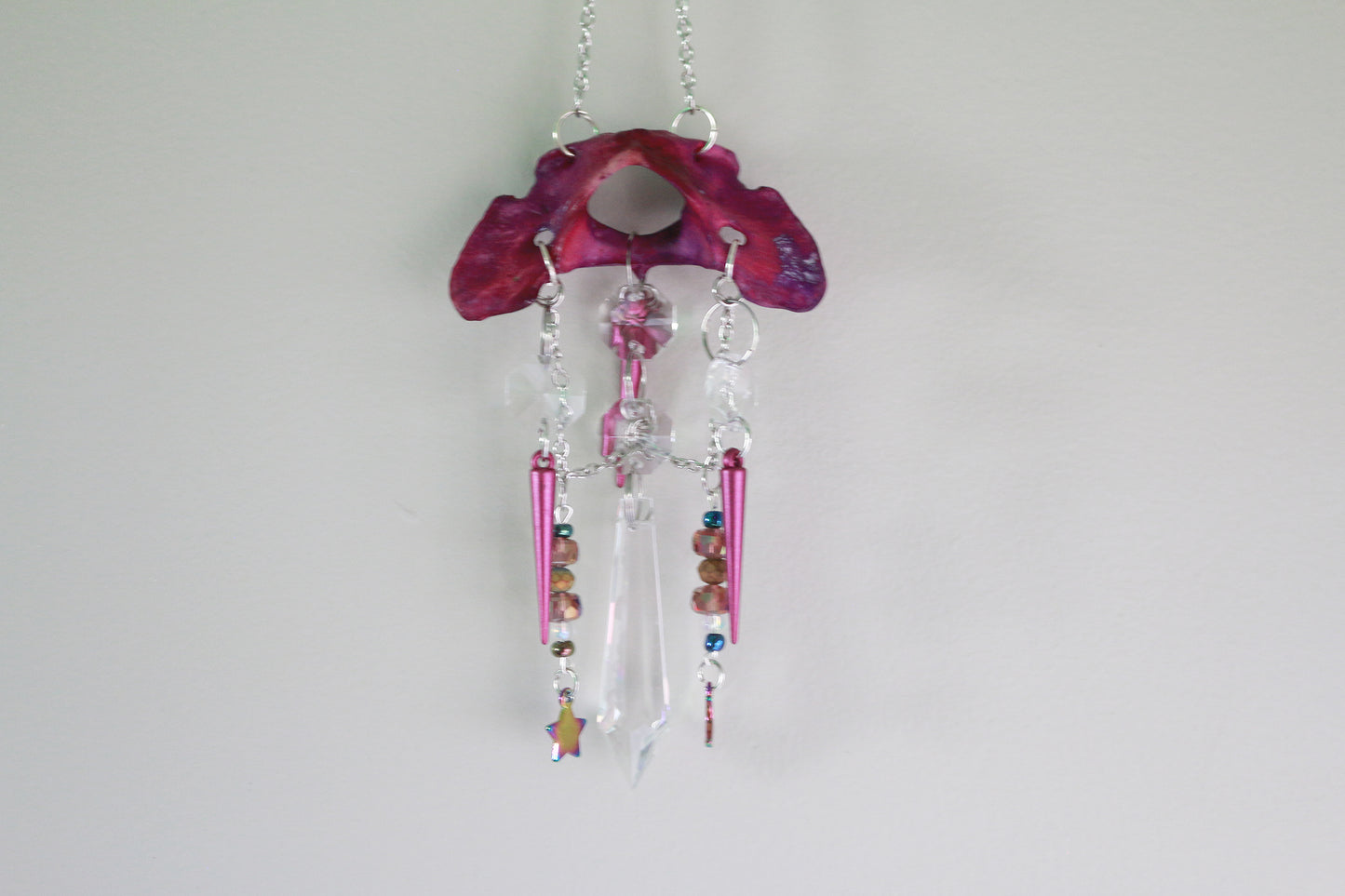 Purple Galaxy Coyote Atlas Suncatcher