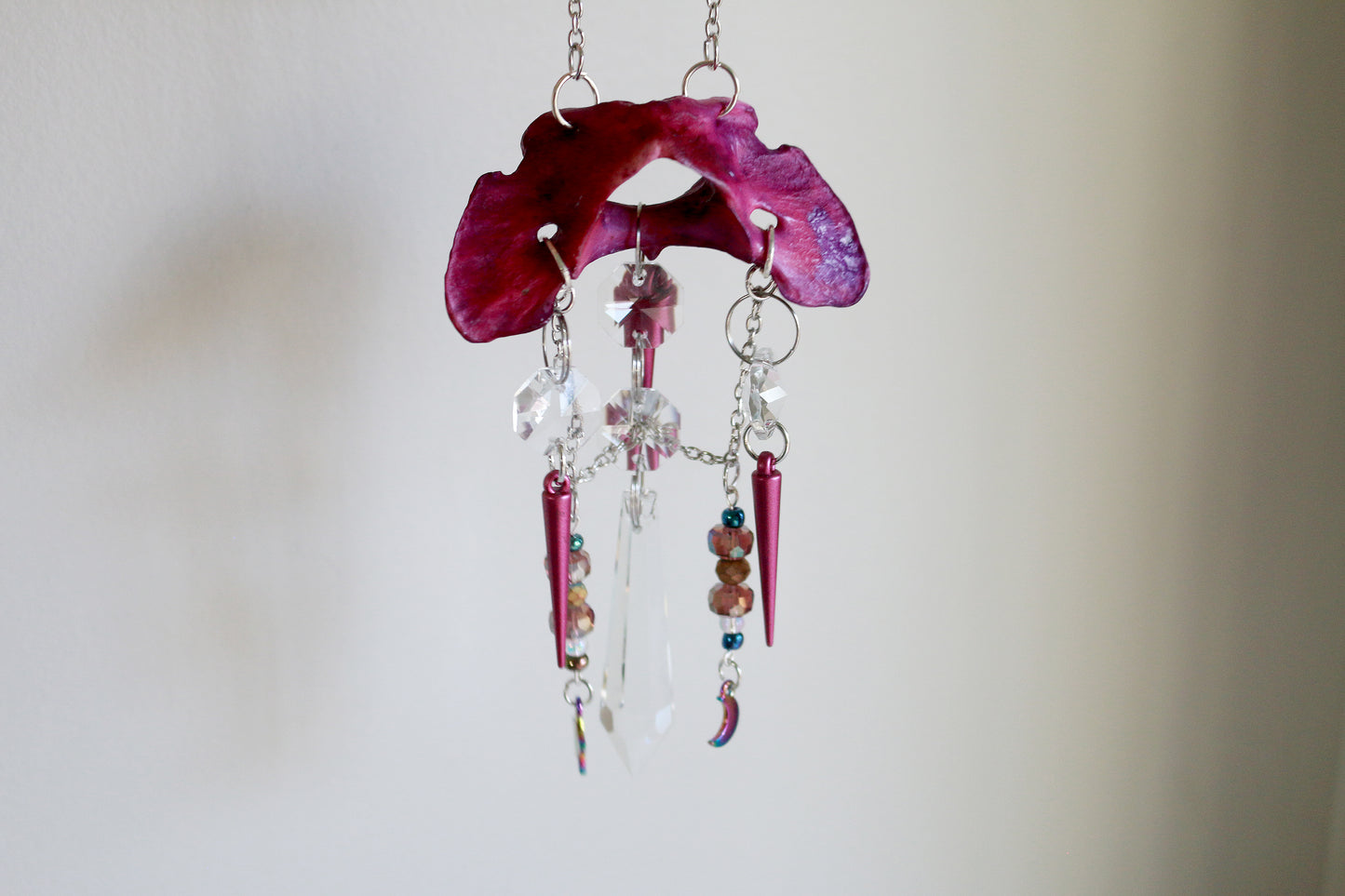 Purple Galaxy Coyote Atlas Suncatcher
