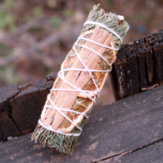 Cedar Cinnamon Orange Sage 4" Smudge Sticks