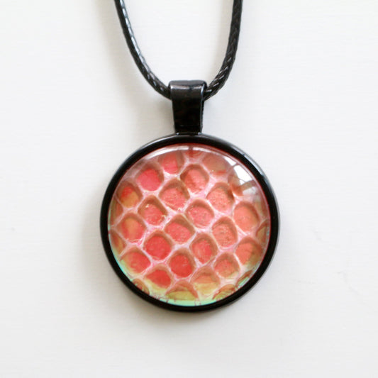 Snake Skin Cabochon Necklace