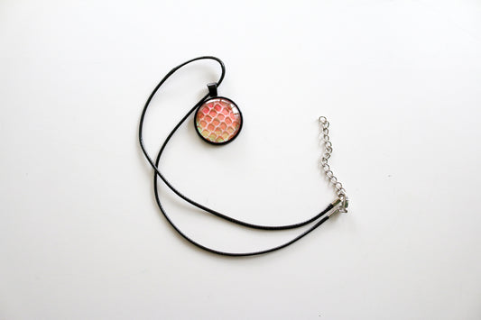 Snake Skin Cabochon Necklace