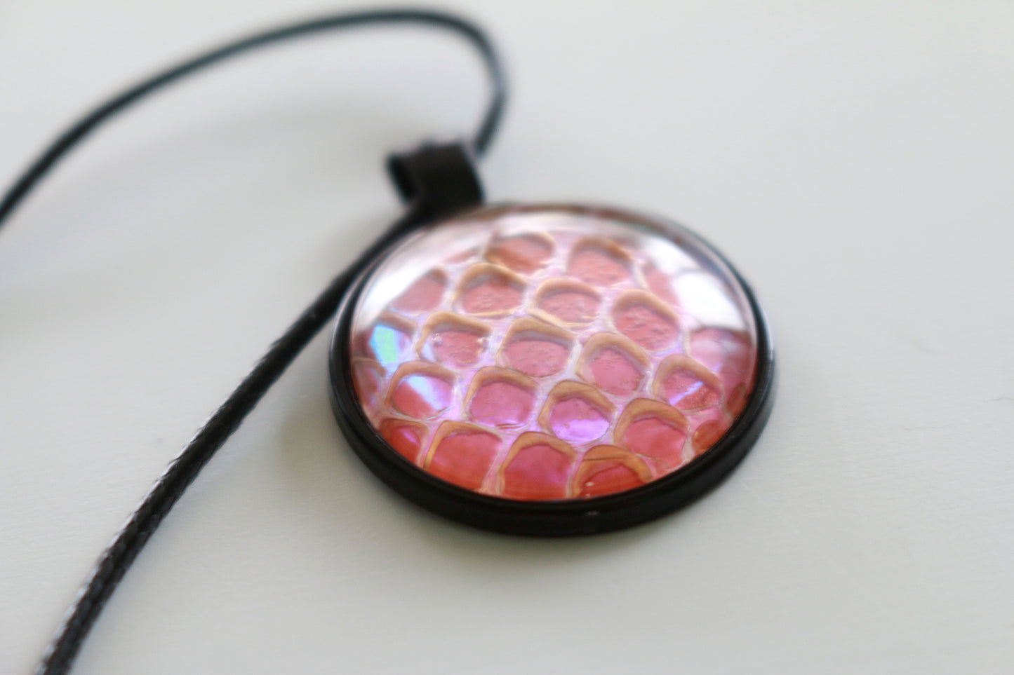 Snake Skin Cabochon Necklace