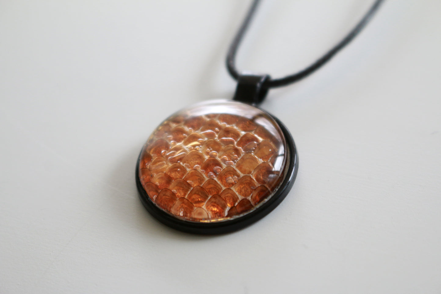 Snake Skin Cabochon Necklace