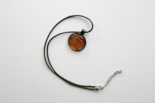 Snake Skin Cabochon Necklace