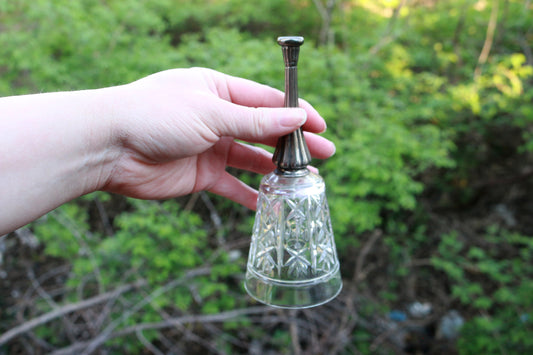 Secondhand Crystal Bell w/Metal Handle