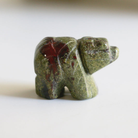 Dragon Blood Jasper Bear (1 in)