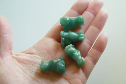 Green Aventurine Dog (1 in)