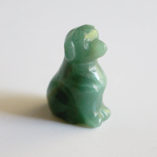 Green Aventurine Dog (1 in)