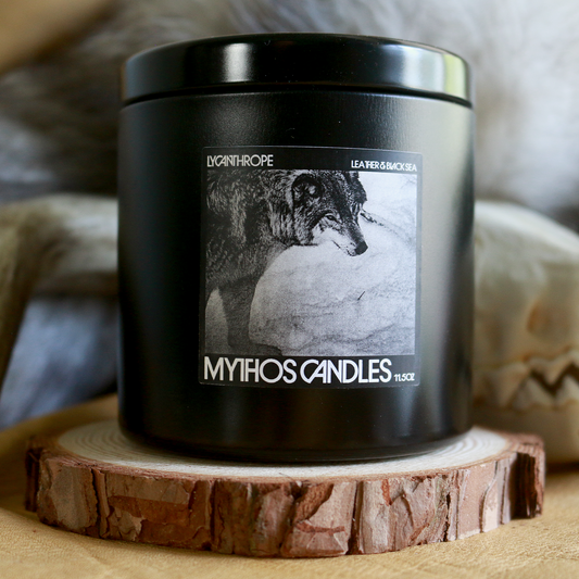 Lycanthrope - Leather & Black Sea - 11.5oz Candle