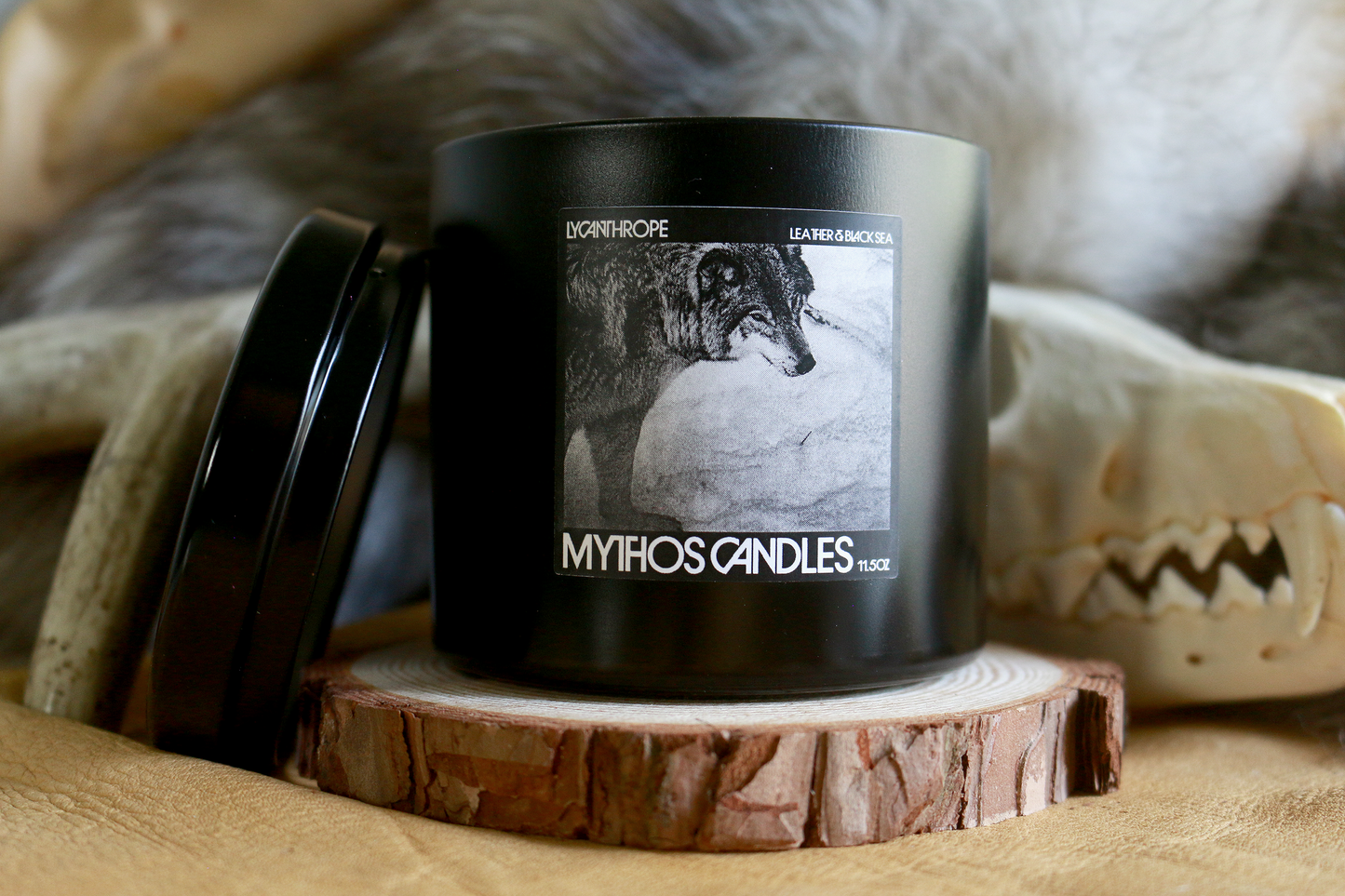 Lycanthrope - Leather & Black Sea - 11.5oz Candle