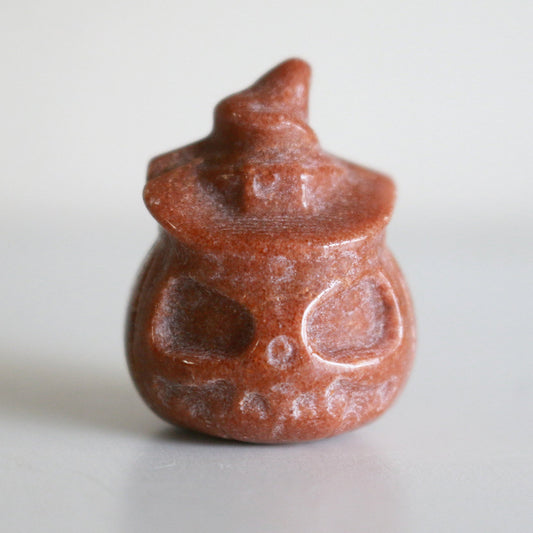 Red Aventurine Jack o’ Lantern (1.5 in)