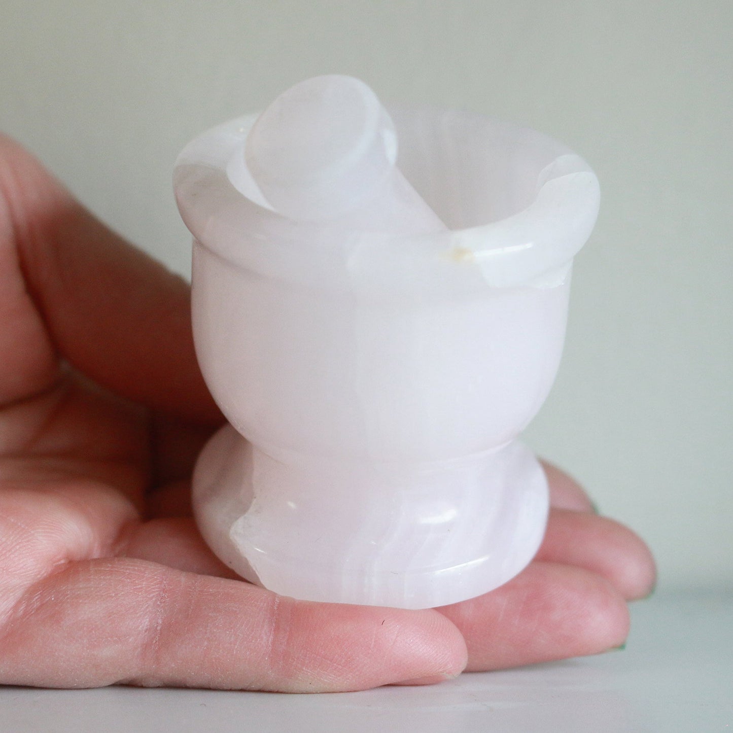 Mangano Calcite Mortar and Pestle (2 in)