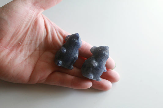 Blue Aventurine Mouse (1.5 in)