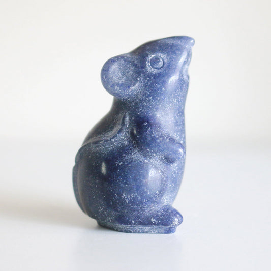 Blue Aventurine Mouse (1.5 in)