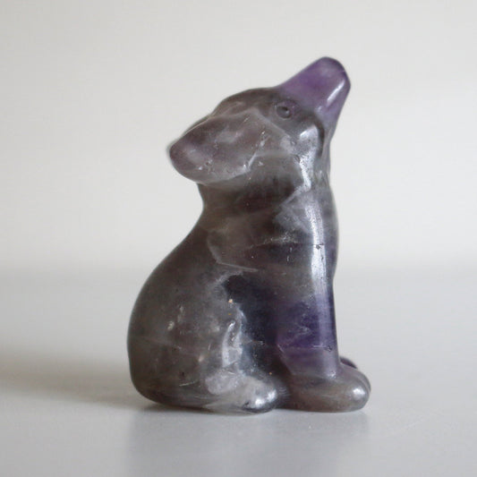 Amethyst Coyote (1.5 in)