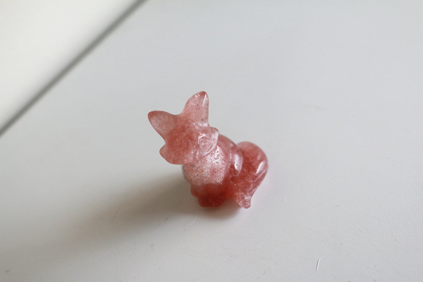 Strawberry Quartz Fox (1.5 in)