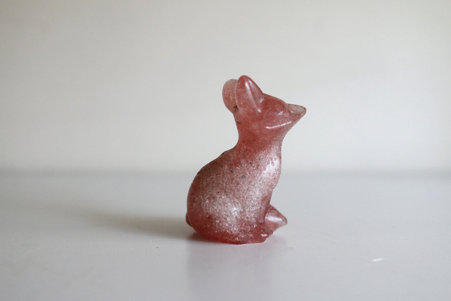 Strawberry Quartz Fox (1.5 in)