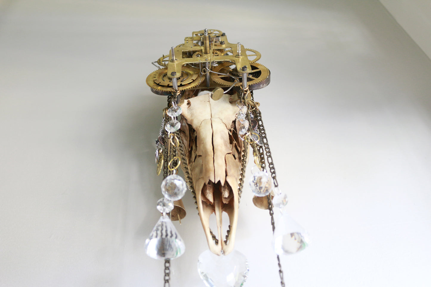 Clockwork Catacomb Deer Skull Suncatcher