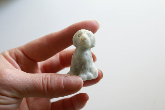 Jade Sitting Dog (1.5 in)