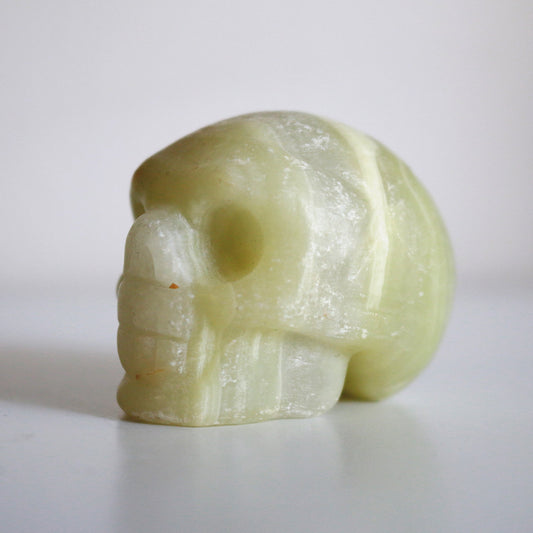 Green Calcite Skull (2in)