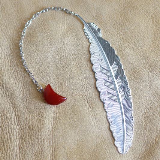 Moon Feather Bookmark