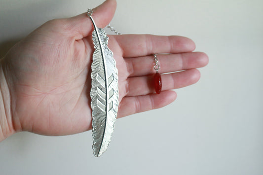 Moon Feather Bookmark