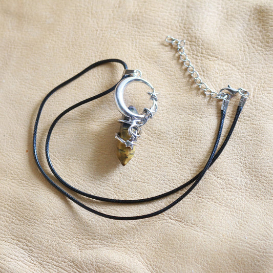 Tiger Eye Celestial Pendant Necklace