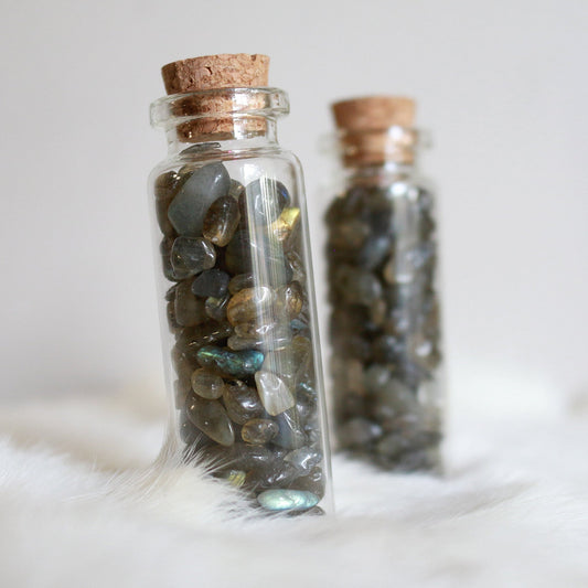 Tumbled Labradorite Chips - Spell Supply Jar