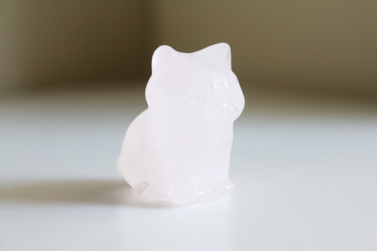 Rose Quartz Cat (1.5 in)