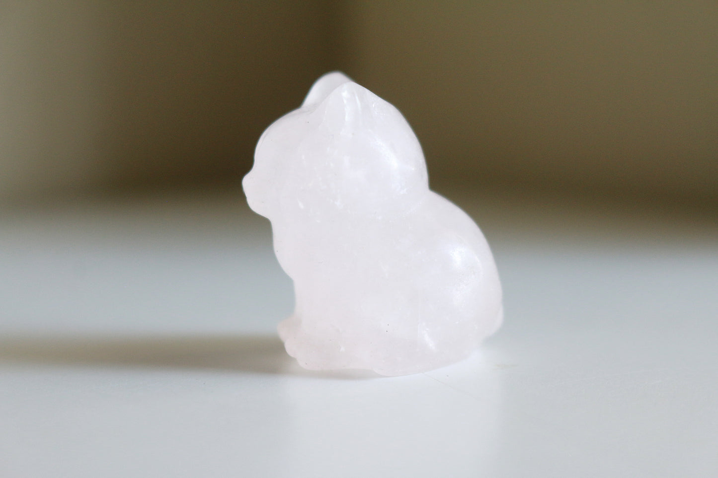 Rose Quartz Cat (1.5 in)