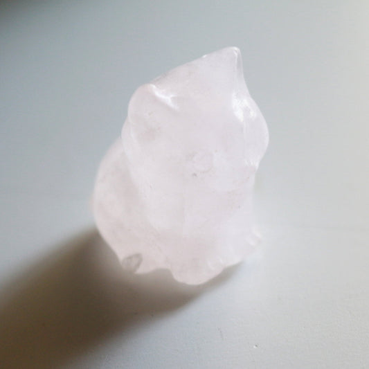 Rose Quartz Cat (1.5 in)