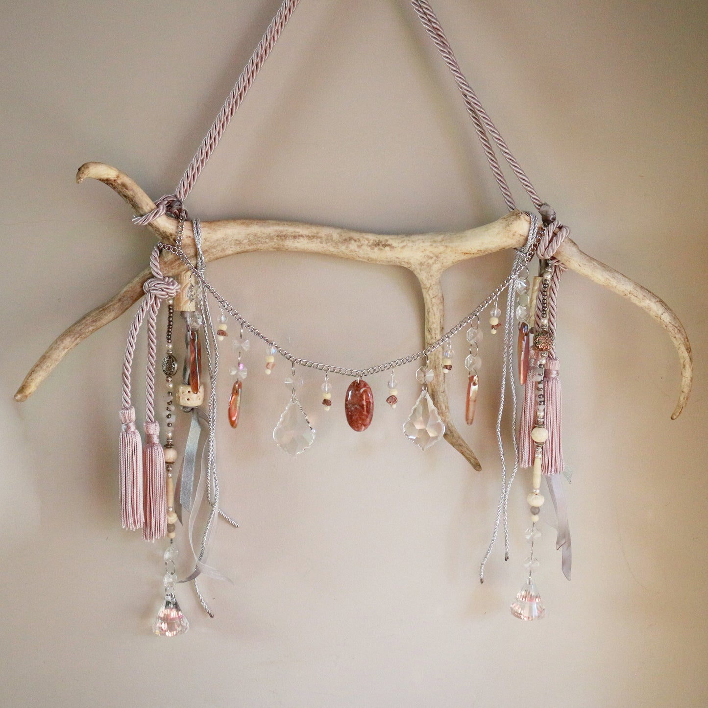 Pastel Hooves Reindeer Antler Suncatcher