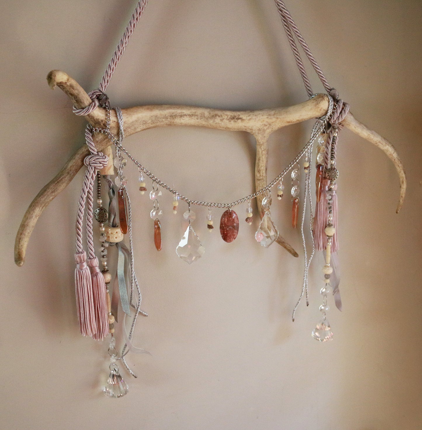 Pastel Hooves Reindeer Antler Suncatcher