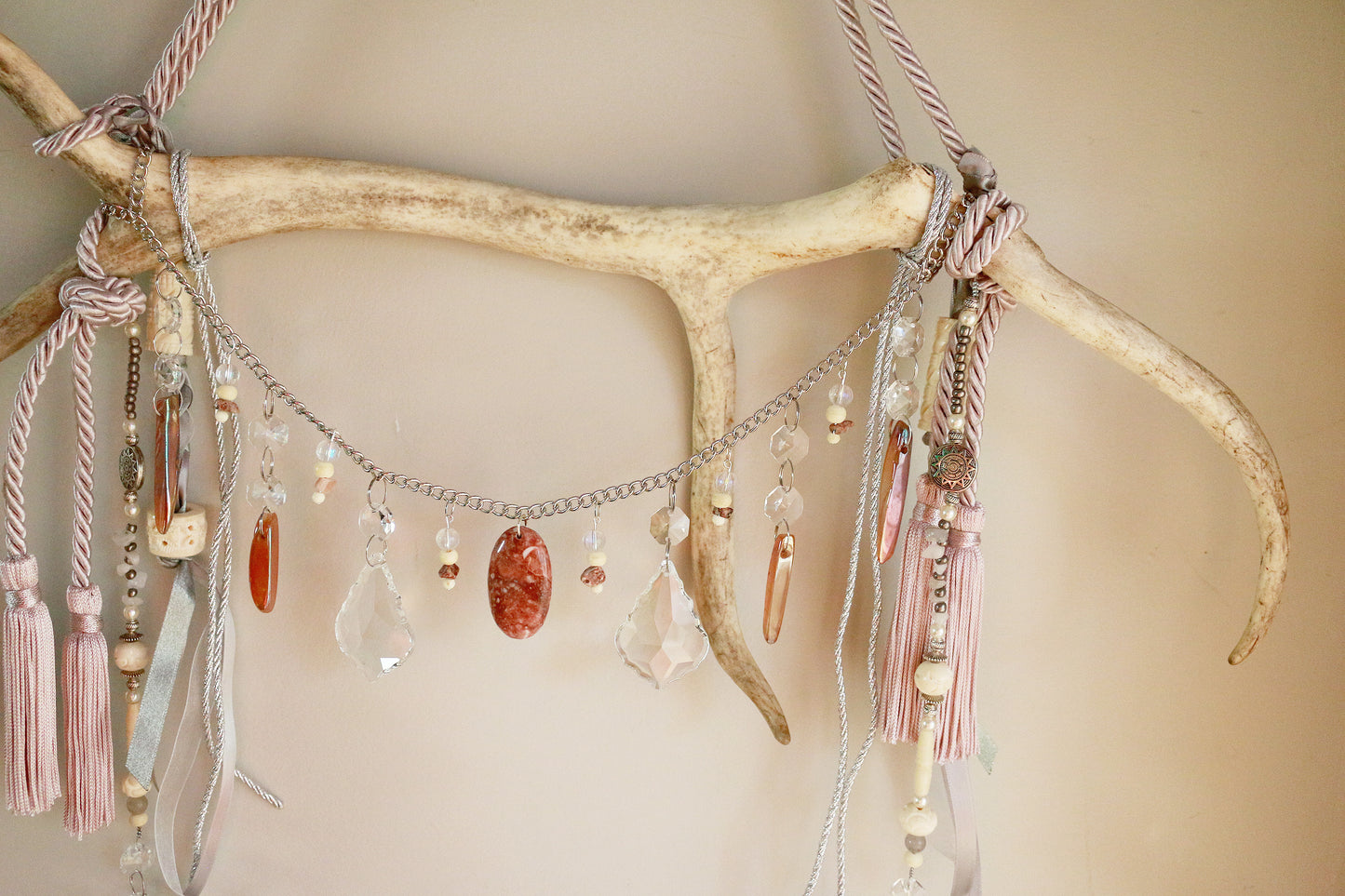 Pastel Hooves Reindeer Antler Suncatcher