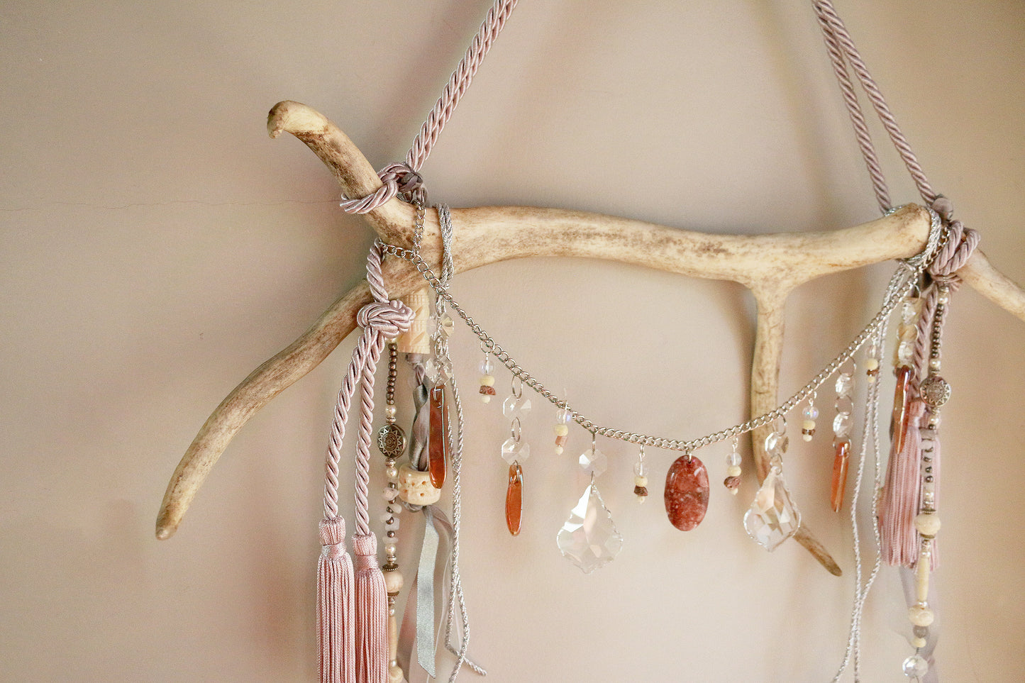 Pastel Hooves Reindeer Antler Suncatcher