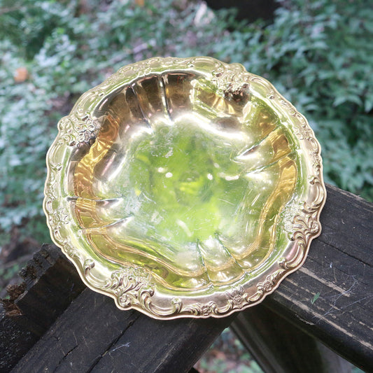Secondhand Brass Plated Offering Dish