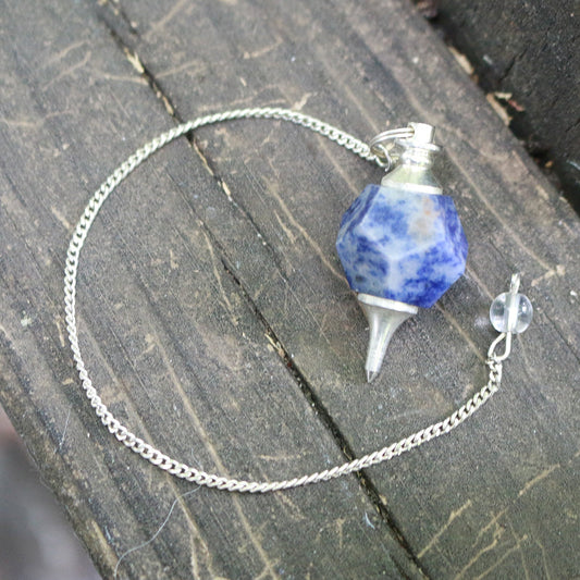 Secondhand Sodalite Faceted Pendulum
