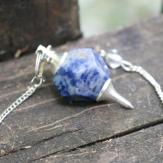 Secondhand Sodalite Faceted Pendulum