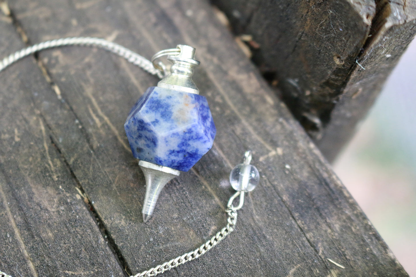 Secondhand Sodalite Faceted Pendulum