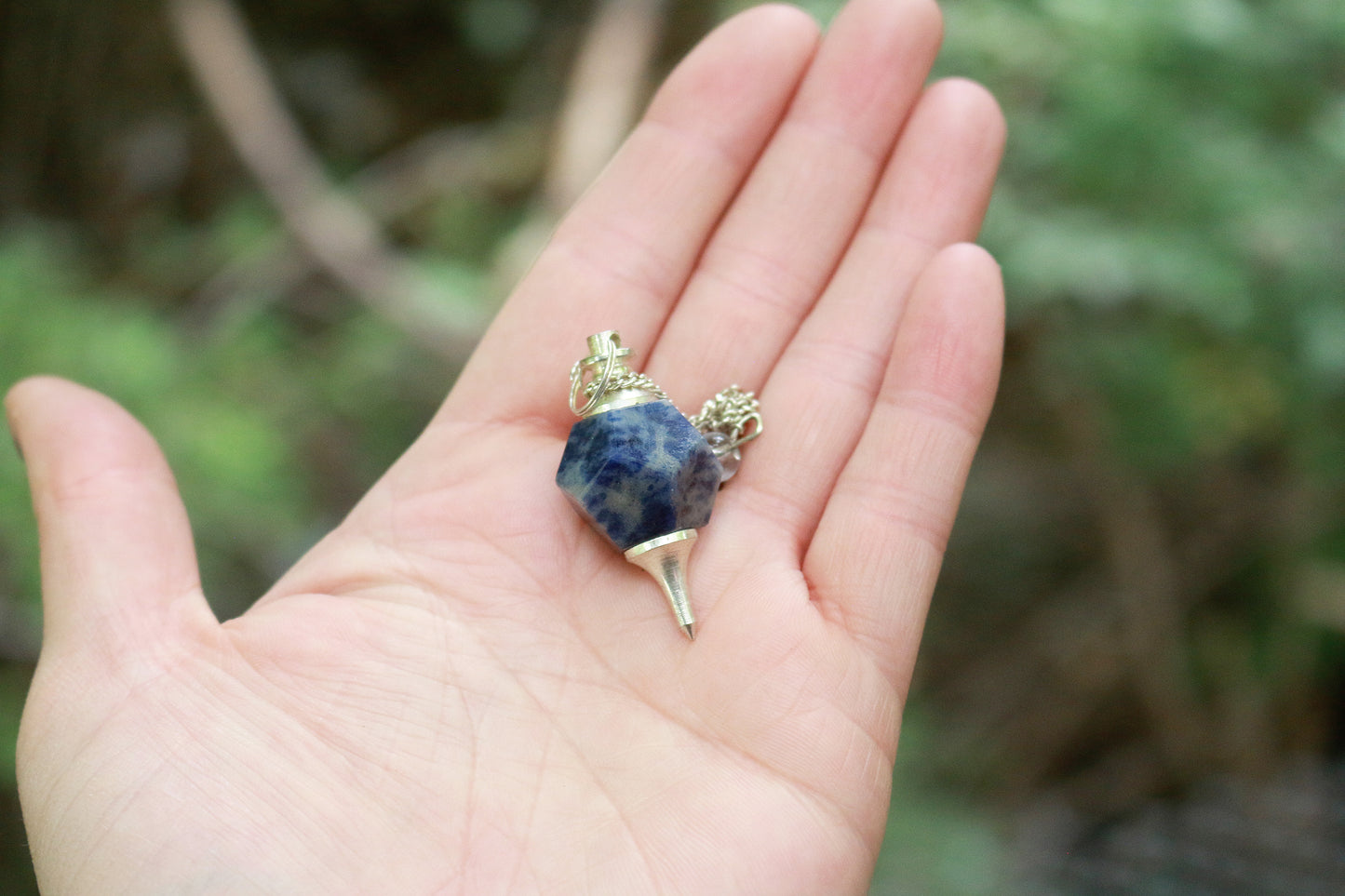 Secondhand Sodalite Faceted Pendulum