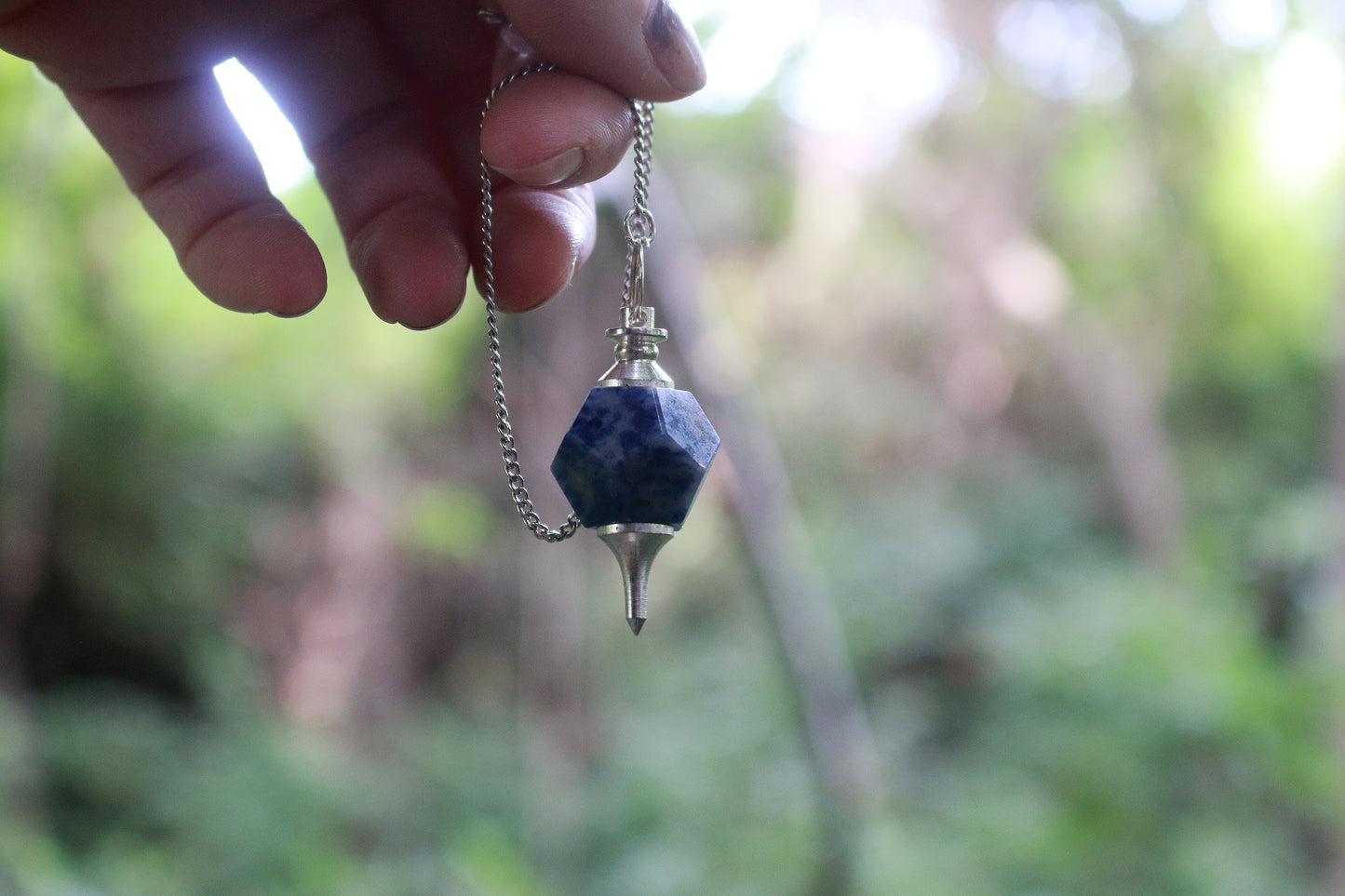 Secondhand Sodalite Faceted Pendulum