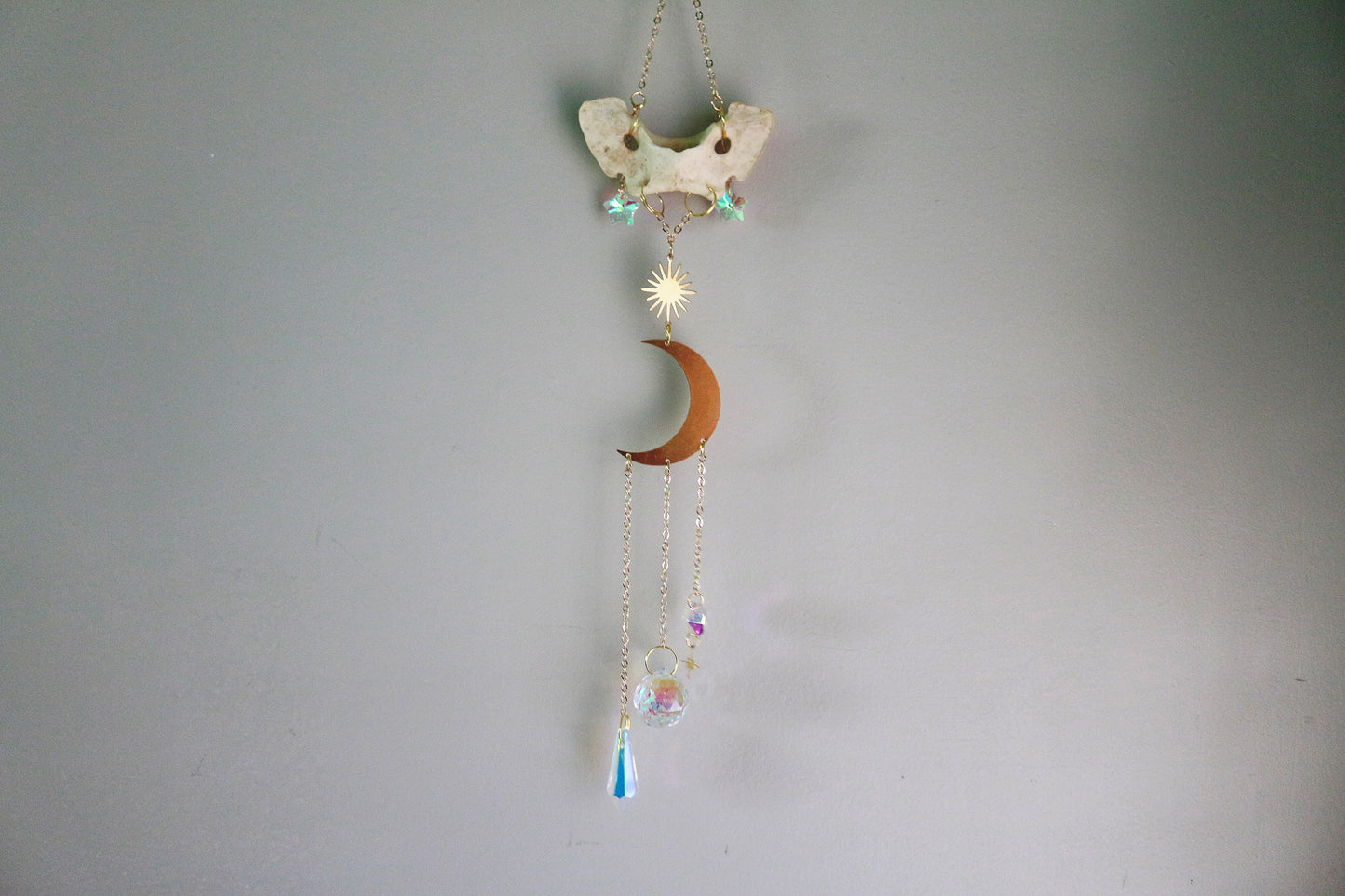 Celestial Moon Coyote Atlas Suncatcher
