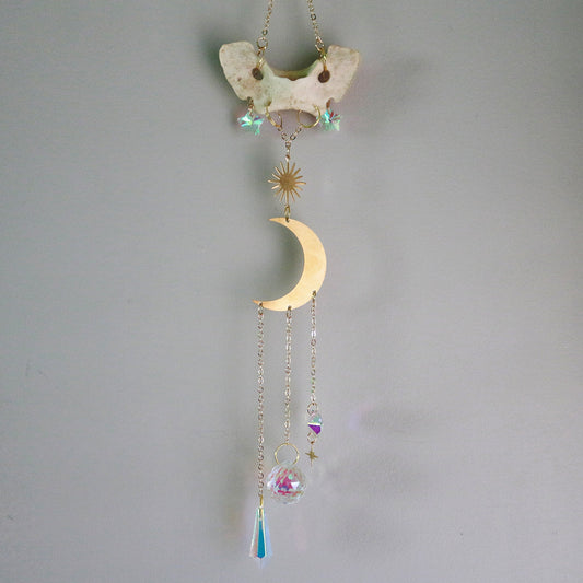 Celestial Moon Coyote Atlas Suncatcher