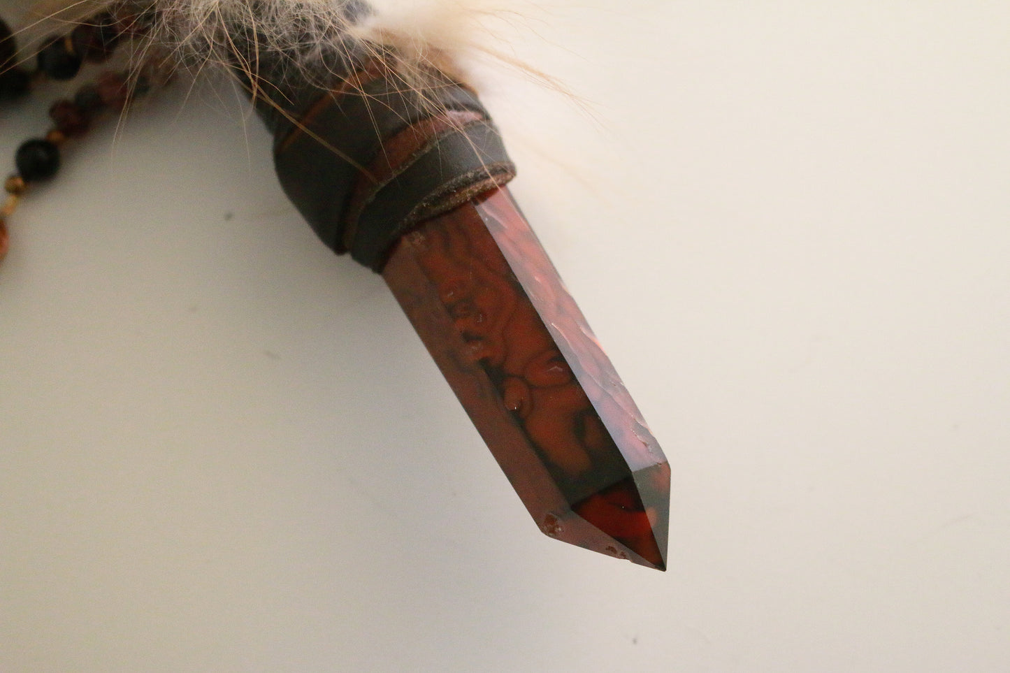 Fire Fox Spirit | Sardonyx & Antler Wand