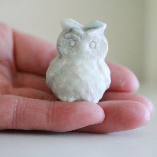 Blue Argonite Owl (1.5 in)