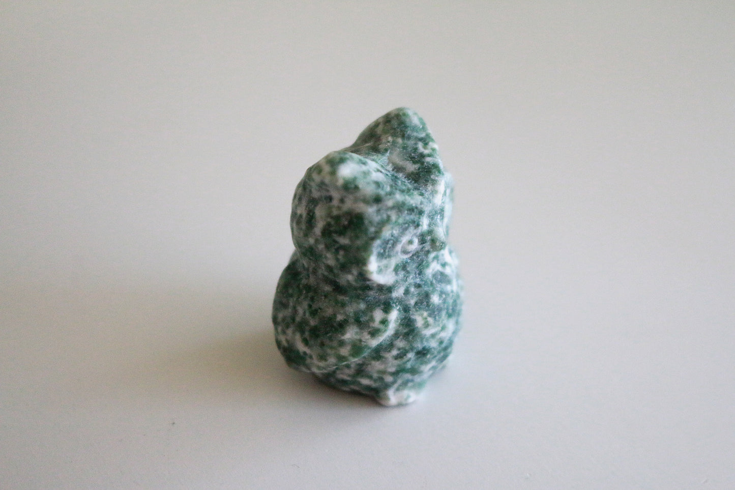 Green Spot Jasper Owl (1.5 in)