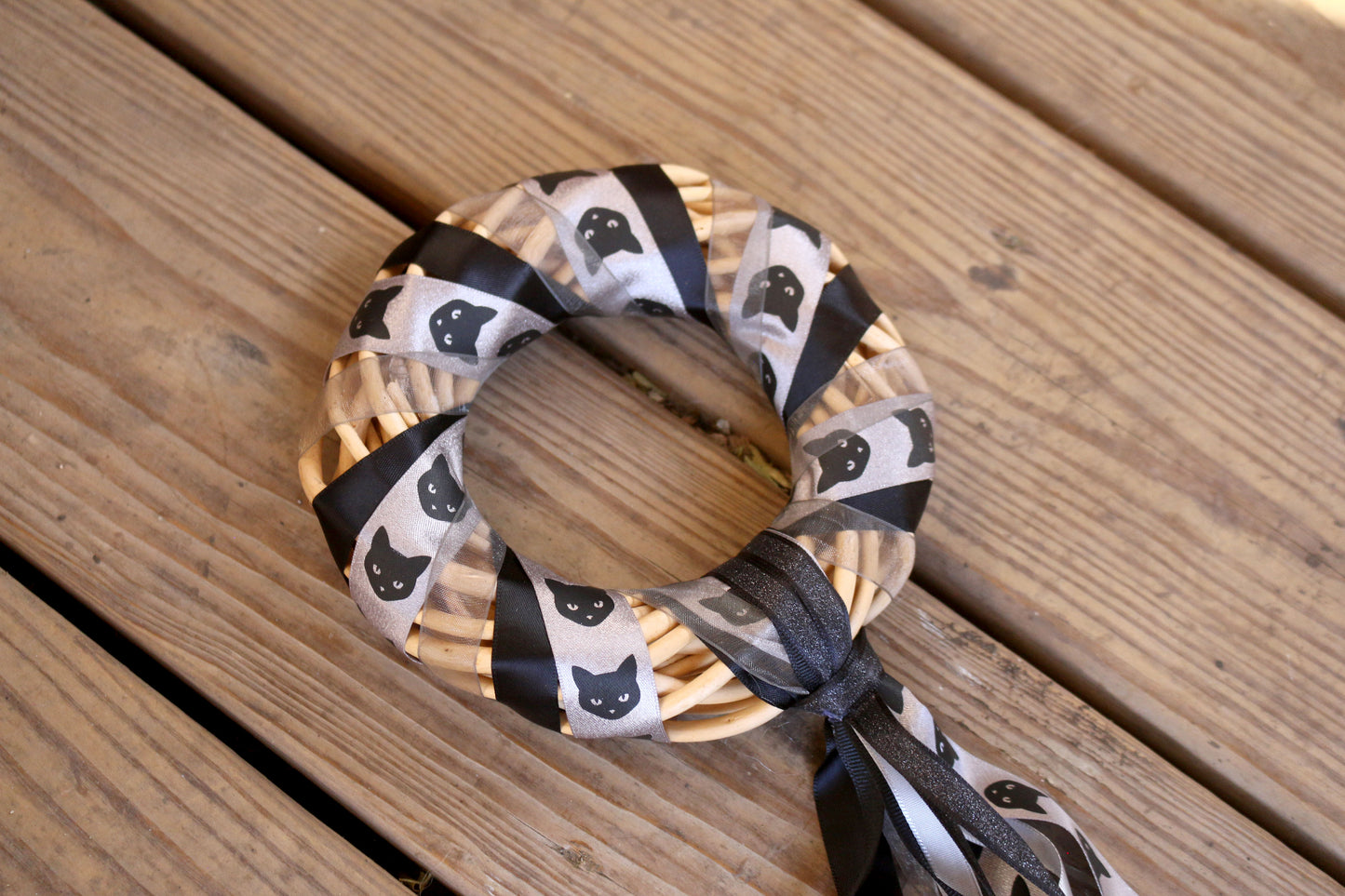 Black Cat Large Witch Bells / Wreath